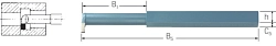 Soustružnický nůž - vnitřní zapichovací DIN263