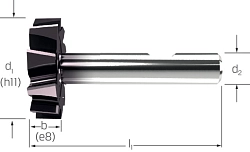 Fréza korunková DIN850 - typ N - tvrdokov