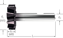 Fréza korunková DIN850 - typ NF - tvrdokov