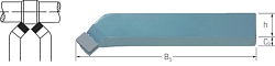 Soustružnický nůž - ubírací ohnutý pravý DIN4972