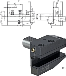 Radiální držák VDI |DIN 69880| typ B6