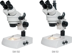 Stereo-mikroskop s osvětlením