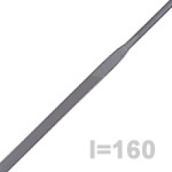 Pilník jehlový precizní, celk. délka 160mm - sek SH0/DH1-2