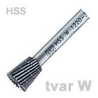 Technická fréza HSS, kónická s čelním ozubením, tvar W20°