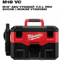 M18 VC AKU Vysavač pro suché i mokré vysávání