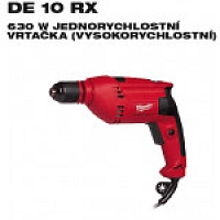 DE 10 RX Jednorychlostní vrtačka / 630W