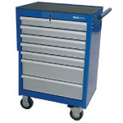 Dílenský vozík |7 prázných zásuvek | modrý| nosnost 600 kg prázdný