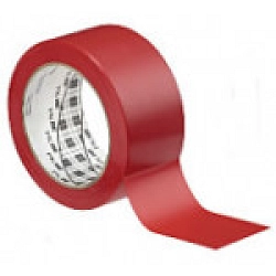 Lepicí páska, PVC, červená - 50 mm x 25 m